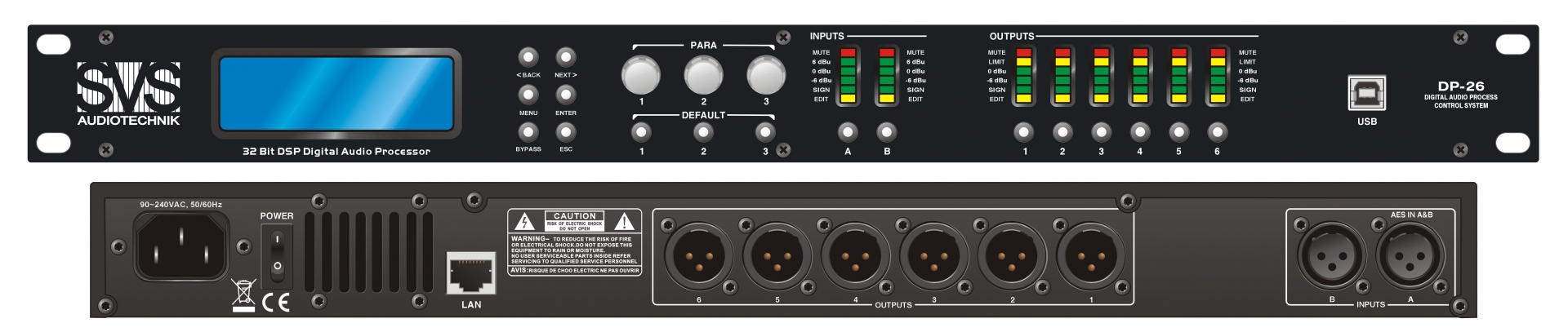 SVS Audiotechnik DP-26 Цифровой процессор: 2 входа 6 выходов в Кисловодске