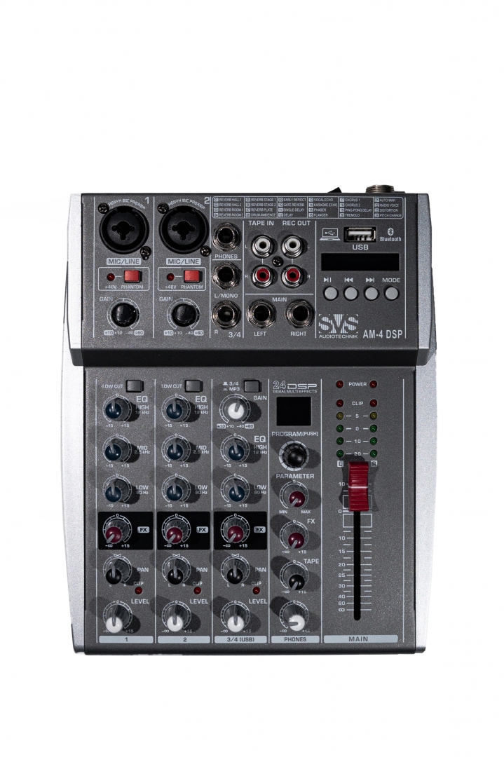 SVS Audiotechnik mixers AM-4 DSP Аналоговый микшерный пульт, 4-канала в Кисловодске