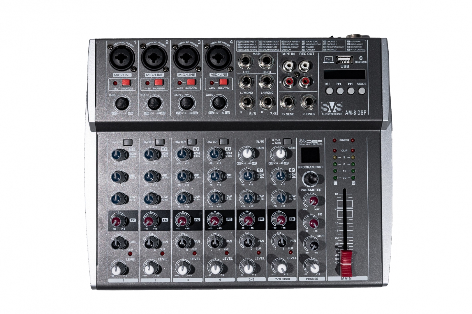 SVS Audiotechnik mixers AM-8 DSP Микшерный пульт аналоговый, 8-канальный в Кисловодске